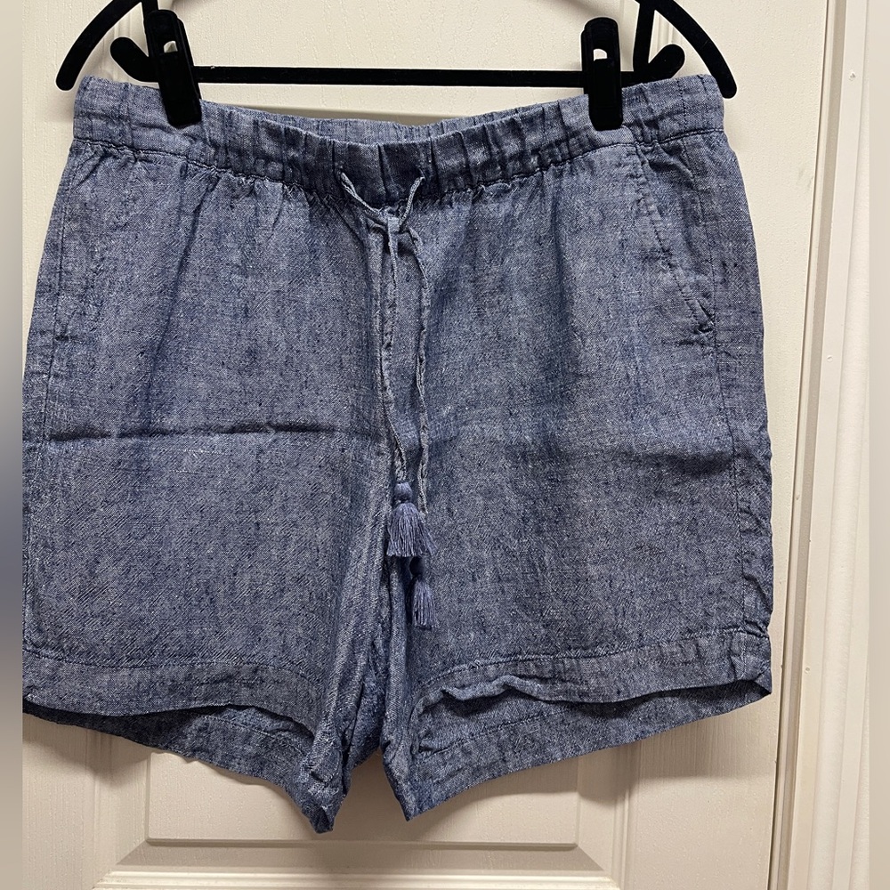 Talbots linen chambray shorts